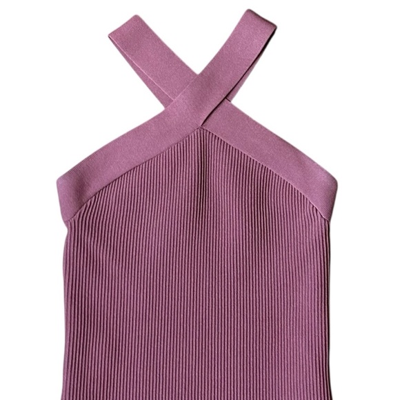 Aritzia Babaton Sculpt Knit Criss Cross Dress- Size Small - Picture 3 of 11